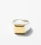 BICOLOR SIGNET RING