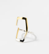 BICOLOR SQUARE RING