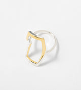 BICOLOR SQUARE RING