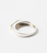 BICOLOR SIGNET RING (THIN)