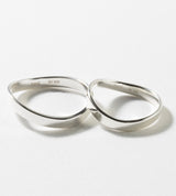 ストレート フラット ウェーブ リング 3ミリ