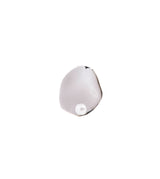 PEARL PLATE PIERCED EARRING(SINGLE)
