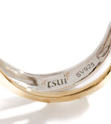 BICOLOR DOUBLE LINE EARCUFF(SINGLE)