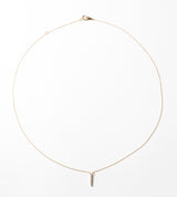 MINIMAL DIAMONDS LINE NECKLACE