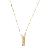 MINIMAL DIAMONDS LINE NECKLACE