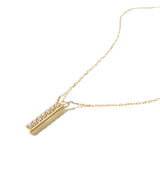 MINIMAL DIAMONDS LINE NECKLACE