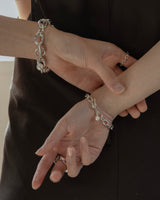 CHUNKY CHAIN PEARL BRACELET