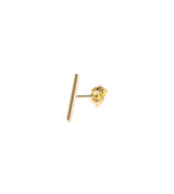 K10YG BAR PIERCED EARRING (SINGLE)