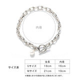 LINK CHAIN PEARL CHARM BRACELET