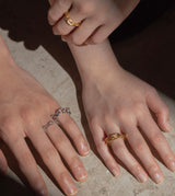 LARGE LINK CHAIN RING