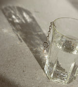 LINK CHAIN PEARL CHARM NECKLACE