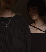 LINK CHAIN PEARL CHARM NECKLACE