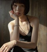 LINK CHAIN PEARL CHARM NECKLACE