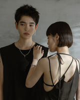 LINK CHAIN PEARL CHARM NECKLACE