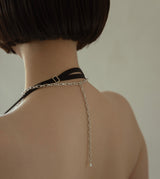 LINK CHAIN END PEARL NECKLACE