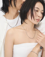 TIMELESS STAINLESS OVAL CHAIN NECKLACE