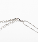 TIMELESS STAINLESS BALL CHAIN BLEND NECKLACE