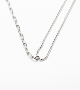 TIMELESS STAINLESS BALL CHAIN BLEND NECKLACE