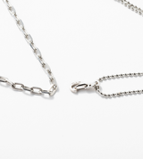 TIMELESS STAINLESS BALL CHAIN BLEND NECKLACE