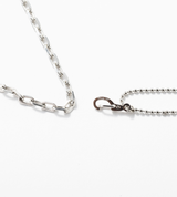 TIMELESS STAINLESS BALL CHAIN BLEND NECKLACE