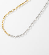 SMALL LINK CHAIN PEARL CHARM NECKLACE
