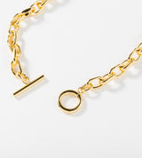 LINK CHAIN PEARL SETTING BRACELET