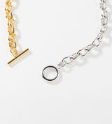 LINK CHAIN PEARL SETTING BRACELET