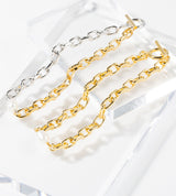 LINK CHAIN PEARL SETTING BRACELET