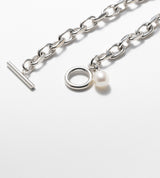 LINK CHAIN PEARL CHARM BRACELET