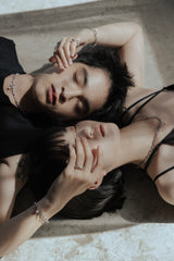 LINK CHAIN PEARL CHARM BRACELET