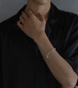 LINK CHAIN PEARL CHARM BRACELET