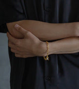 LINK CHAIN PEARL CHARM BRACELET