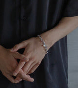 LINK CHAIN PEARL CHARM BRACELET