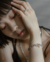 LINK CHAIN PEARL CHARM BRACELET