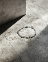 LINK CHAIN PEARL SETTING BRACELET