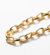 LARGE LINK CHAIN PEARL CHARM BRACELET 【一部予約注文:1/22頃発送】