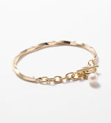 CHAIN PEARL BANGLE (Brass)