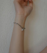 CHAIN PEARL BANGLE (Brass)