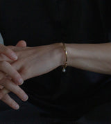 CHAIN PEARL BANGLE (Brass)