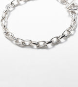 LINK CHAIN GRAY PEARL CHARM BRACELET