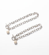 LINK CHAIN STONE CHARM BRACELET