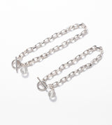 LINK CHAIN STONE CHARM BRACELET
