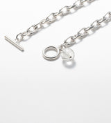 LINK CHAIN STONE CHARM BRACELET