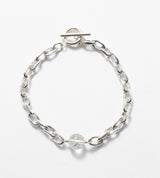 LINK CHAIN STONE SETTING BRACELET