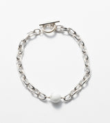 LINK CHAIN STONE SETTING BRACELET