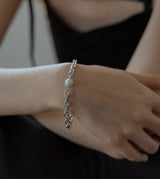 LINK CHAIN STONE SETTING BRACELET