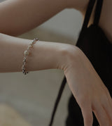 LINK CHAIN STONE SETTING BRACELET