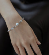 LINK CHAIN STONE SETTING BRACELET