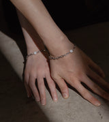 LINK CHAIN STONE SETTING BRACELET