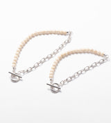 リンク チェーン ストーン ライン ブレスレット